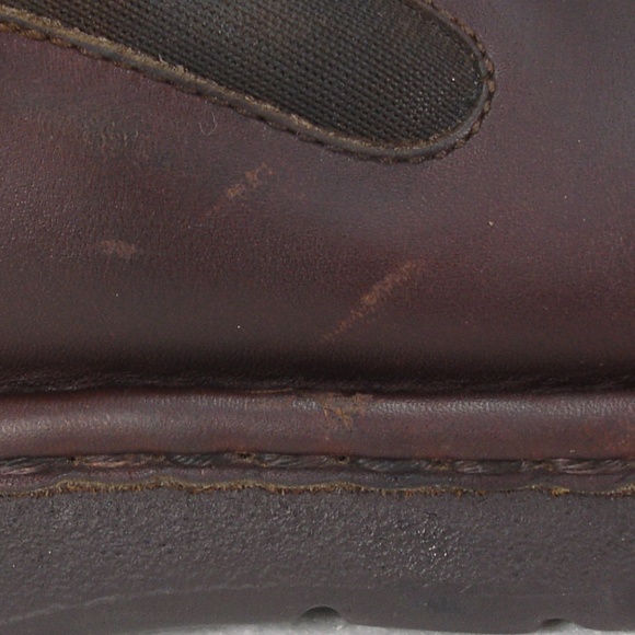 POLO RALPH LAUREN BROWN OIL LEATHER LOAFERS 10.5 D main image 4
